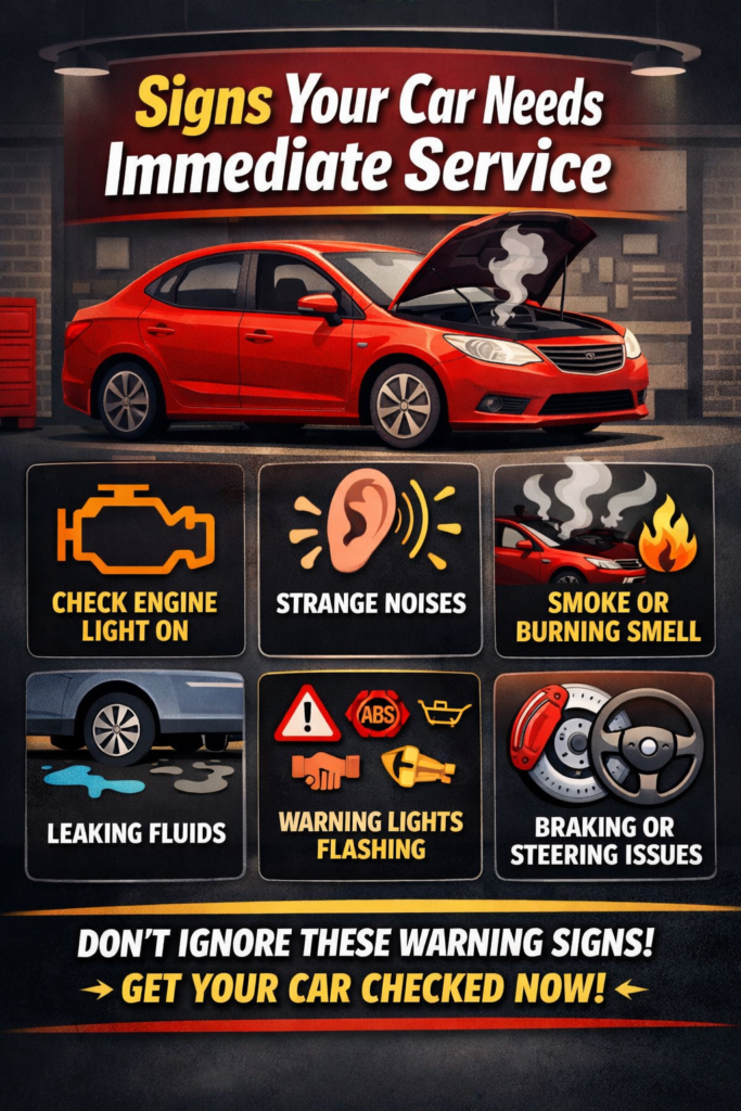 Signs Your Car Needs Immediate Service